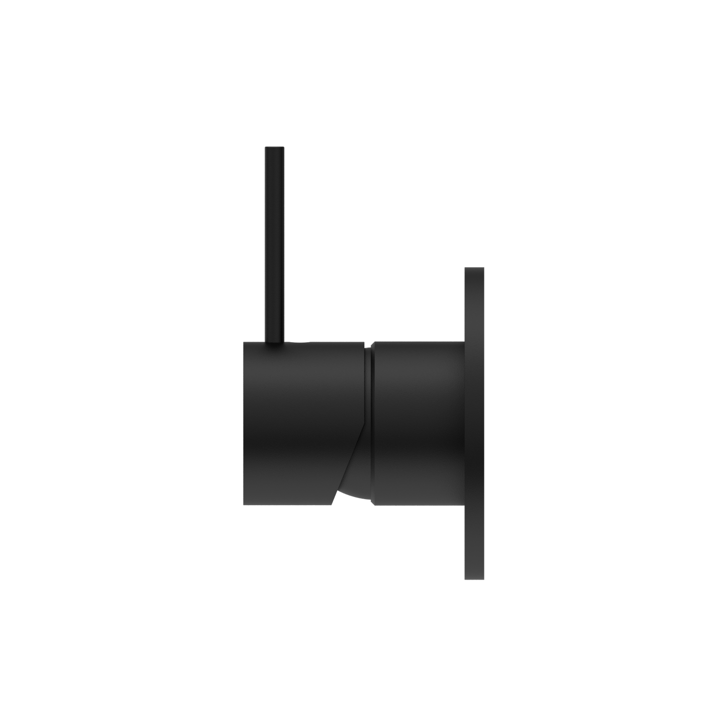 MECCA SHOWER MIXER HANDLE UP 80MM PLATE MB (NR221909BMB) MATTE BLACK