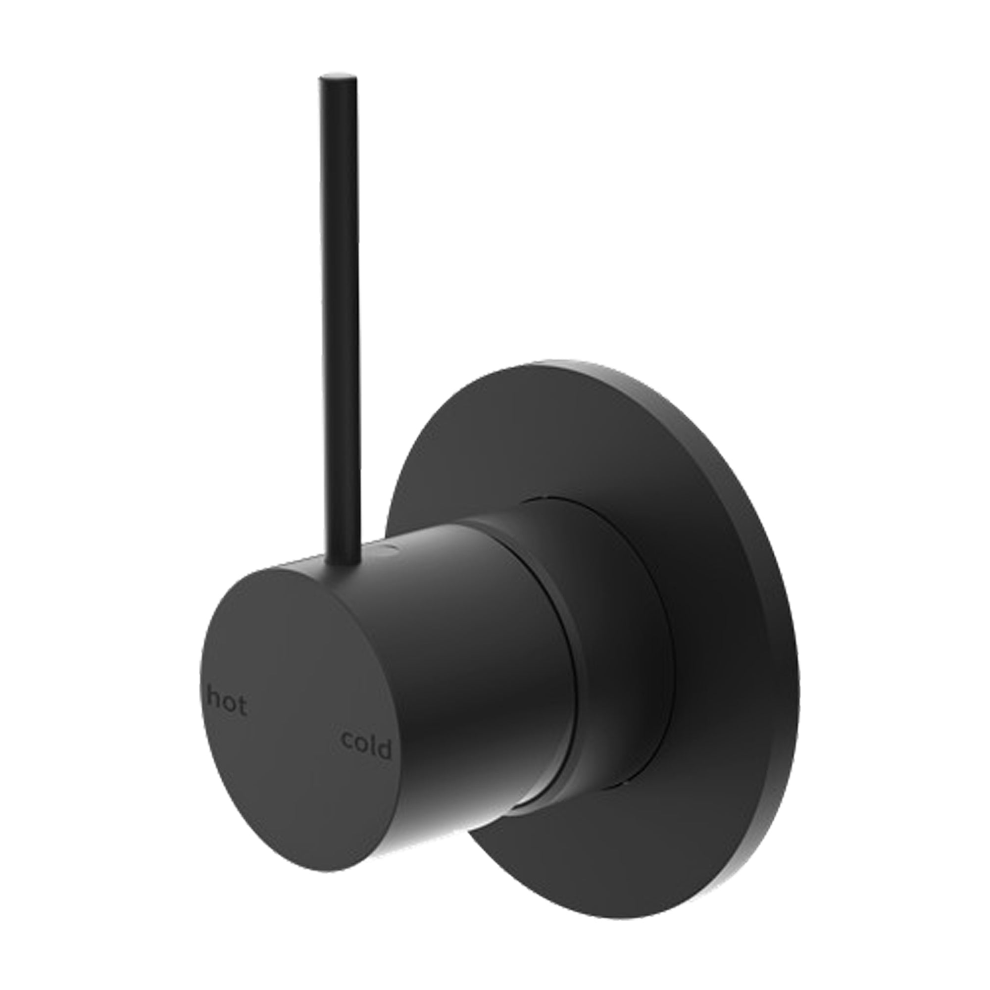 MECCA SHOWER MIXER HANDLE UP 80MM PLATE MB (NR221909BMB) MATTE BLACK