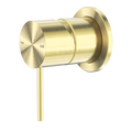 MECCA SHOWER MIXER 60MM PLATE BRUSHED GOLD