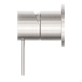 MECCA SHOWER MIXER 60MM PLATE BRUSHED NICKEL