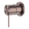MECCA SHOWER MIXER 60MM PLATE BRUSHED BRONZE