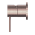 MECCA SHOWER MIXER 60MM PLATE BRUSHED BRONZE