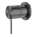 MECCA SHOWER MIXER 60MM PLATE GUN METAL