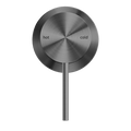 MECCA SHOWER MIXER 60MM PLATE GUN METAL
