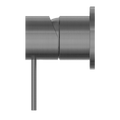MECCA SHOWER MIXER 60MM PLATE GUN METAL