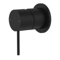 MECCA SHOWER MIXER 60MM PLATE MATTE BLACK