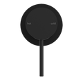 MECCA SHOWER MIXER 60MM PLATE MATTE BLACK