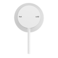 MECCA SHOWER MIXER 60MM PLATE MATTE WHITE