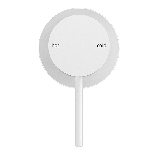 MECCA SHOWER MIXER 60MM PLATE MATTE WHITE