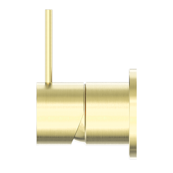 MECCA SHOWER MIXER 60MM HANDLE UP PLATE BRUSHED GOLD