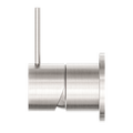 MECCA SHOWER MIXER 60MM HANDLE UP PLATE BRUSHED NICKEL