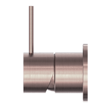 Mecca Shower Mixer 60MM Handle Up Plate Brushed Bronze
