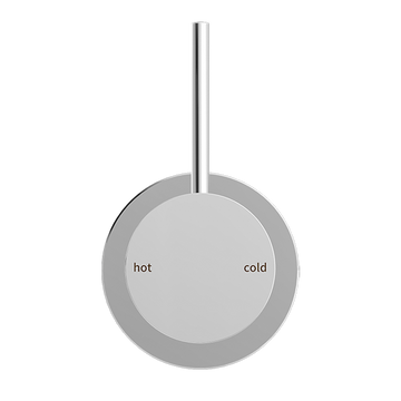 Mecca Shower Mixer 60MM Handle Up Plate Chrome — Chrome & Stainless