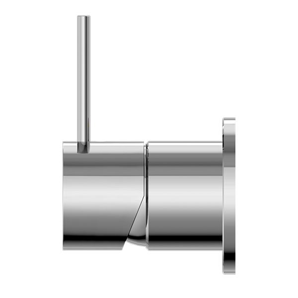 Mecca Shower Mixer 60MM Handle Up Plate Chrome — Chrome & Stainless
