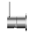 MECCA SHOWER MIXER 60MM HANDLE UP PLATE CHROME