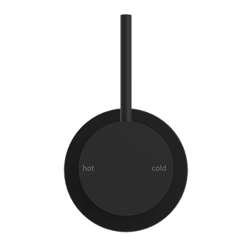 Mecca Shower Mixer 60MM Handle Up Plate Matte Black