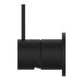 MECCA SHOWER MIXER 60MM HANDLE UP PLATE MATTE BLACK