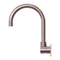 MECCA WALL BASIN/BATH MIXER SWIVEL SPOUT HANDLE UP BRUSHED BRONZE