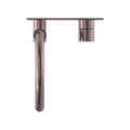 MECCA WALL BASIN/BATH MIXER SWIVEL SPOUT HANDLE UP BRUSHED BRONZE