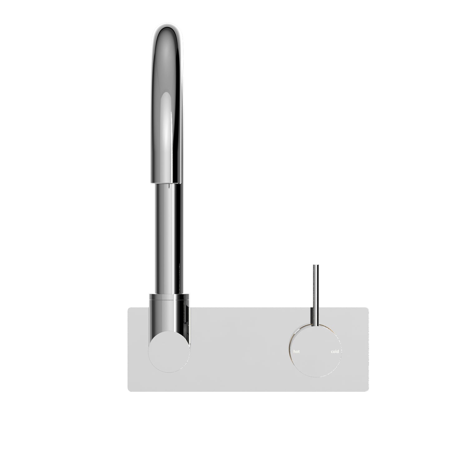 MECCA WALL BASIN/BATH MIXER SWIVEL SPOUT HANDLE UP CH (NR221909PCH) CHROME