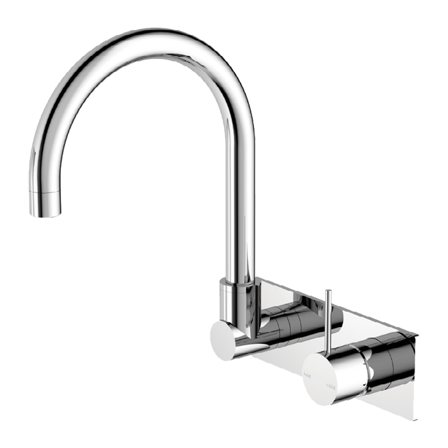 MECCA WALL BASIN/BATH MIXER SWIVEL SPOUT HANDLE UP CH (NR221909PCH) CHROME
