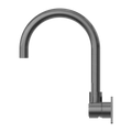 MECCA WALL BASIN/BATH MIXER SWIVEL SPOUT HANDLE UP GUN METAL