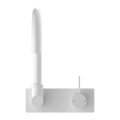 MECCA WALL BASIN/BATH MIXER SWIVEL SPOUT HANDLE UP MW (NR221909PMW) MATTE WHITE