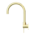MECCA WALL BASIN/BATH MIXER SWIVEL SPOUT BRUSHED GOLD