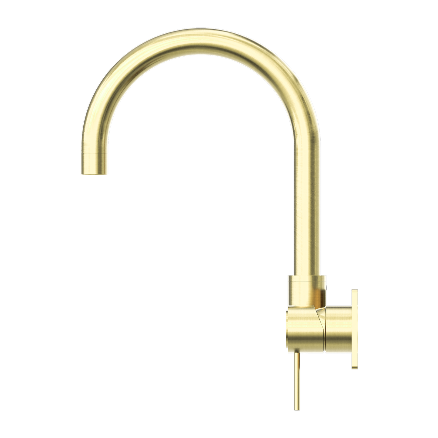 MECCA WALL BASIN/BATH MIXER SWIVEL SPOUT BRUSHED GOLD