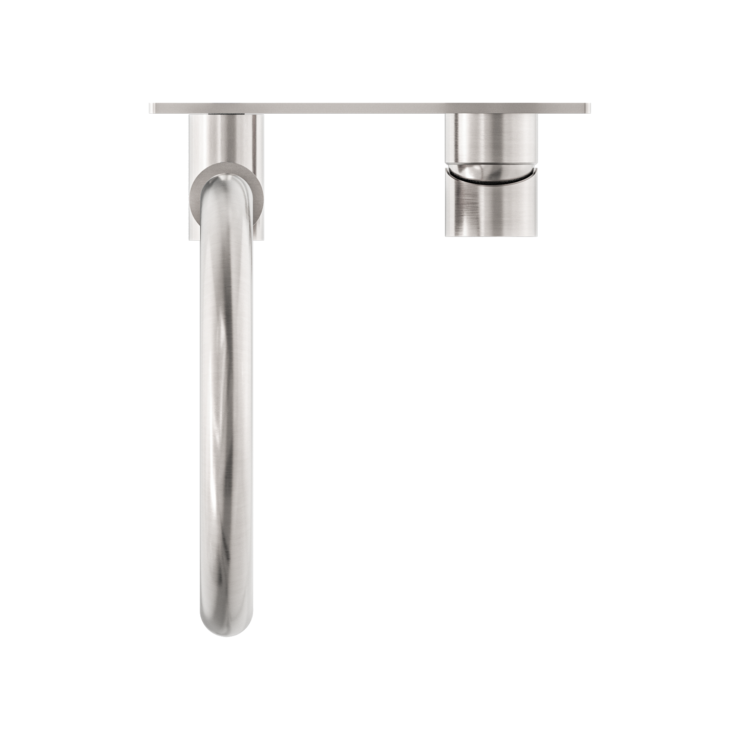 MECCA WALL BASIN/BATH MIXER SWIVEL SPOUT BRUSHED NICKEL