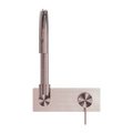 MECCA WALL BASIN/BATH MIXER SWIVEL SPOUT BRUSHED BRONZE