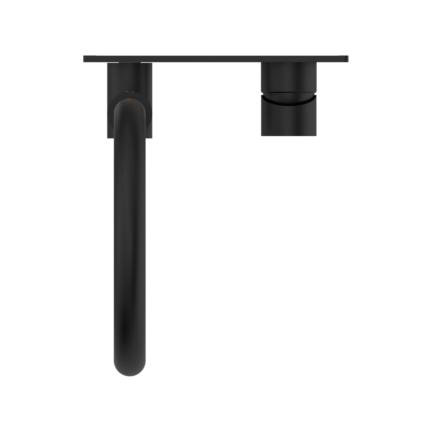 MECCA WALL BASIN/BATH MIXER SWIVEL SPOUT MB (NR221909QMB) MATTE BLACK