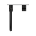 MECCA WALL BASIN/BATH MIXER SWIVEL SPOUT MATTE BLACK