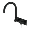 MECCA WALL BASIN/BATH MIXER SWIVEL SPOUT MB (NR221909QMB) MATTE BLACK