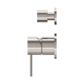 MECCA SHOWER MIXER WITH DIVERTOR SEPARATE BACK PLATE BRUSHED NICKEL