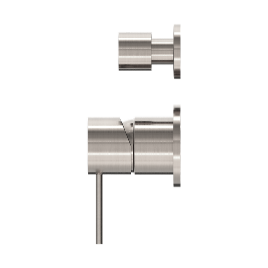 MECCA SHOWER MIXER WITH DIVERTOR SEPARATE BACK PLATE BRUSHED NICKEL