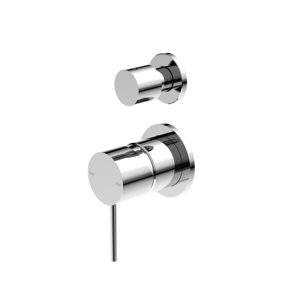MECCA SHOWER MIXER WITH DIVERTOR SEPARATE BACK PLATE CH (NR221909TCH) CHROME