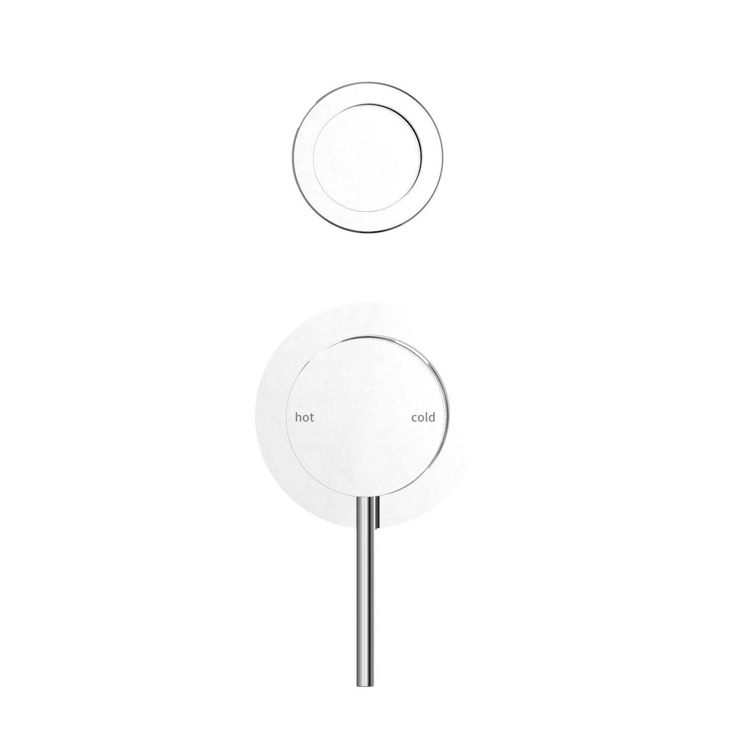 MECCA SHOWER MIXER WITH DIVERTOR SEPARATE BACK PLATE CH (NR221909TCH) CHROME