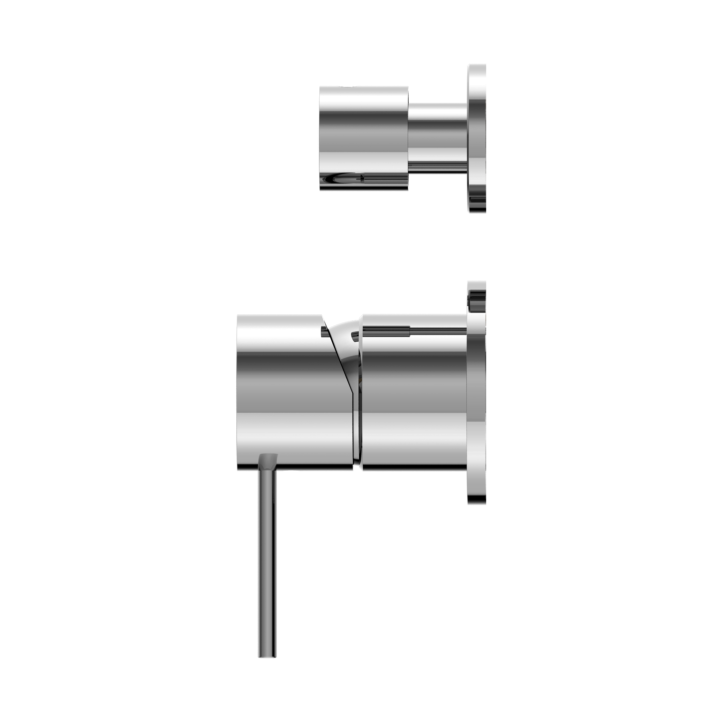 MECCA SHOWER MIXER WITH DIVERTOR SEPARATE BACK PLATE CH (NR221909TCH) CHROME