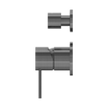 MECCA SHOWER MIXER WITH DIVERTOR SEPARATE BACK PLATE GUN METAL