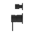 MECCA SHOWER MIXER WITH DIVERTOR SEPARATE BACK PLATE MATTE BLACK