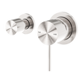 MECCA SHOWER MIXER WITH HORIZONTAL 2 WAY DIVERTOR BRUSHED NICKEL