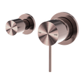 MECCA SHOWER MIXER WITH HORIZONTAL 2 WAY DIVERTOR BRUSHED BRONZE