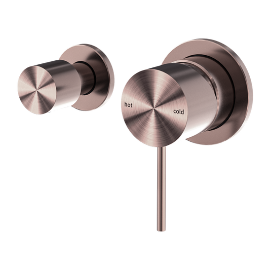 MECCA SHOWER MIXER WITH HORIZONTAL 2 WAY DIVERTOR BRUSHED BRONZE