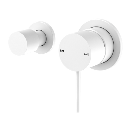 MECCA SHOWER MIXER WITH HORIZONTAL 2 WAY DIVERTOR MW (NR221909UMW) MATTE WHITE