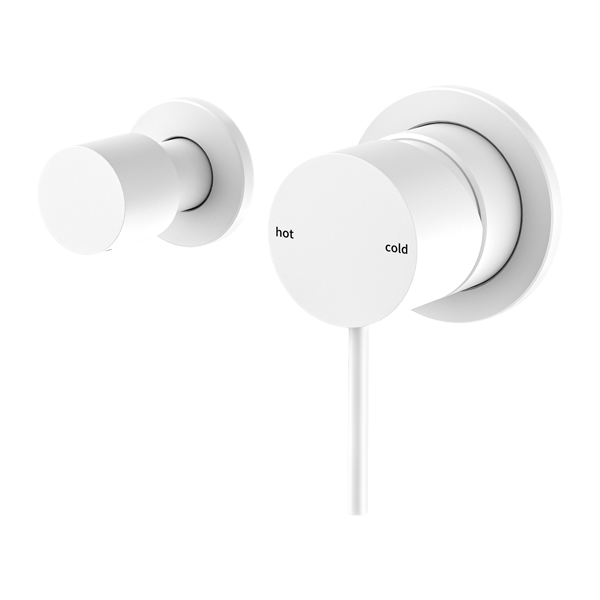 MECCA SHOWER MIXER WITH HORIZONTAL 2 WAY DIVERTOR MW (NR221909UMW) MATTE WHITE