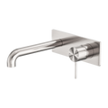 MECCA WALL BASIN/BATH MIXER 120/160/185/230/260MM BRUSHED NICKEL