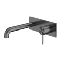 MECCA WALL BASIN/BATH MIXER 120/160/185/230/260MM GUN METAL