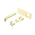 MECCA WALL BASIN/BATH MIXER 120/160/185/230/260MM TRIM KITS ONLY BRUSHED GOLD