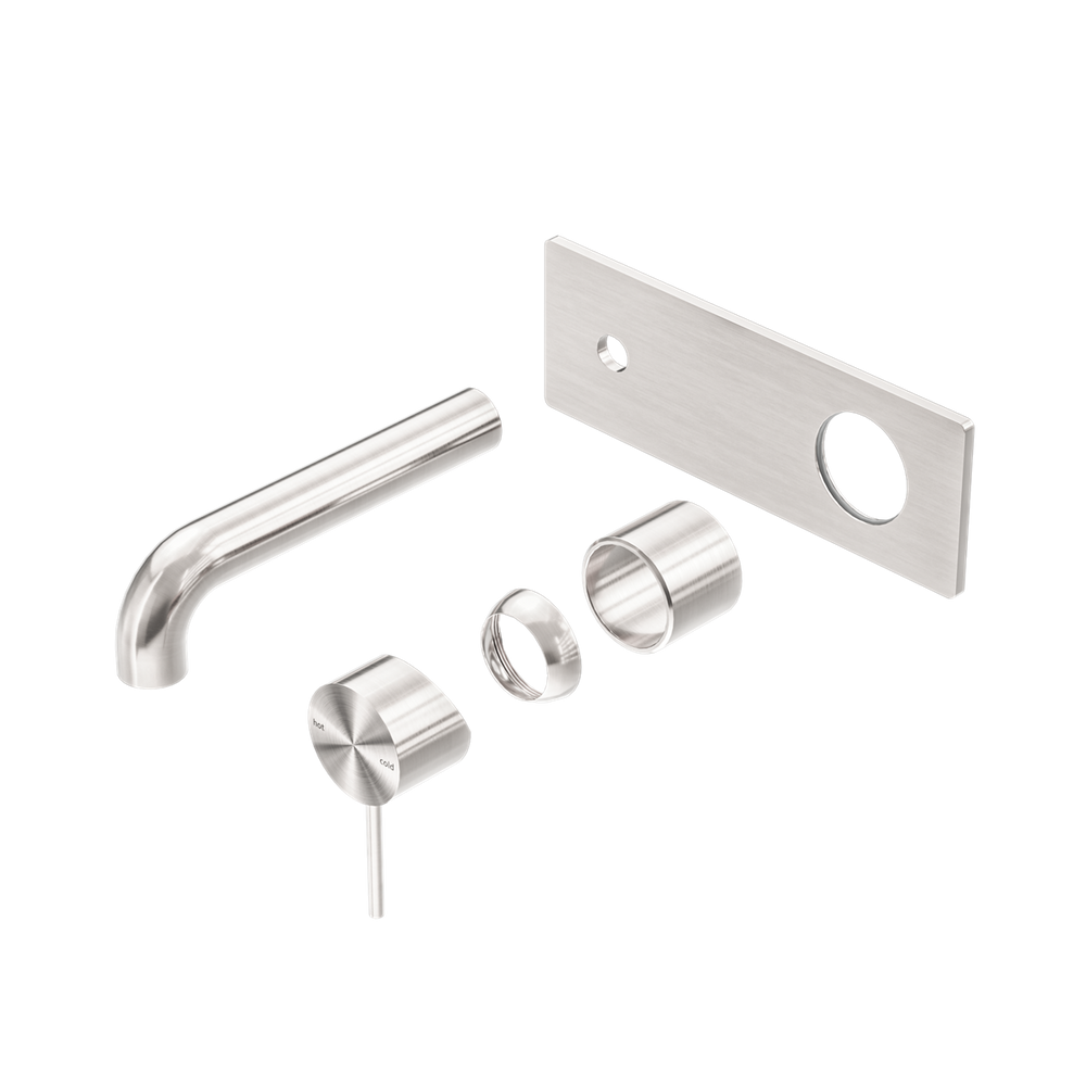 MECCA WALL BASIN/BATH MIXER 120/160/185/230/260MM TRIM KITS ONLY BRUSHED NICKEL